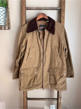 Levi's Tan Canvas Field Jacket with Brown Corduroy Collar